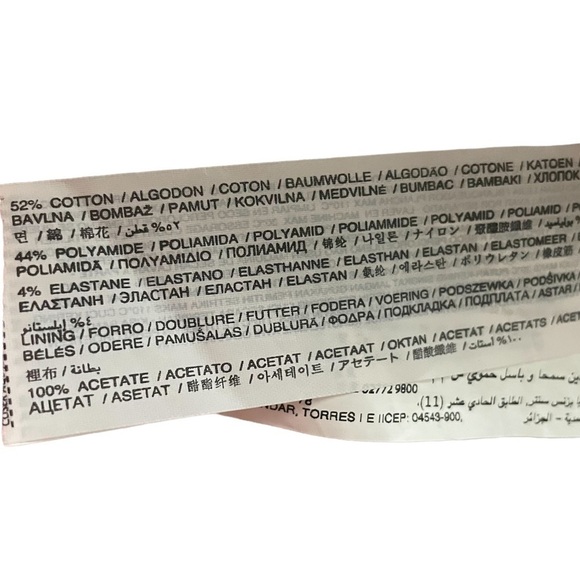 Mango Coral Faux Wrap Mini Skirt, Size 10 - Picture 5 of 6